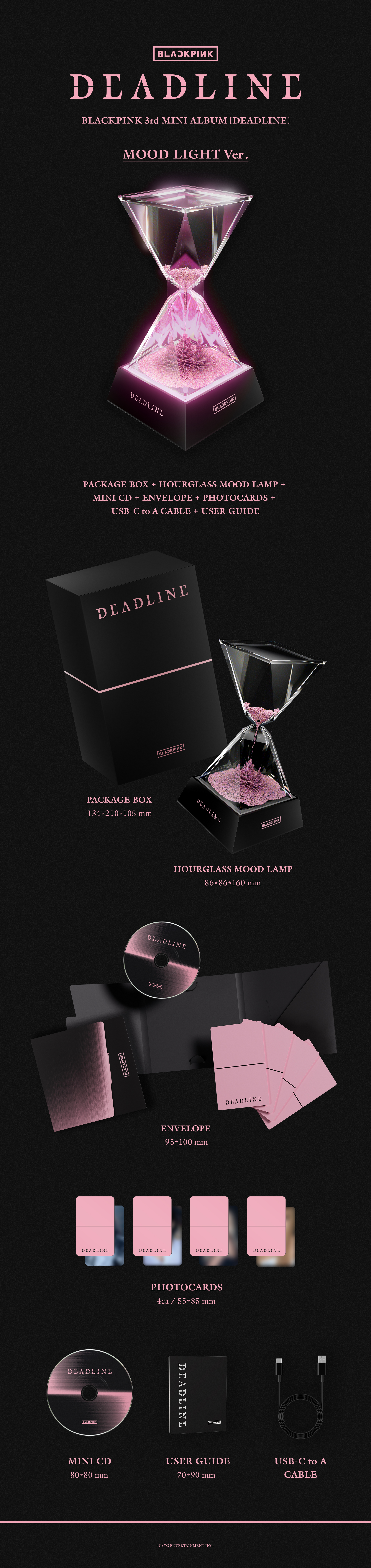 Blackpink: Deadline (Mood Light Version) k-pop album 8800331139088